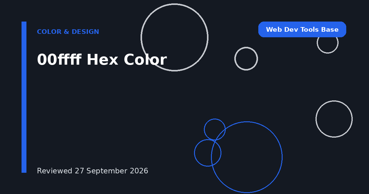 00ffff Hex Color