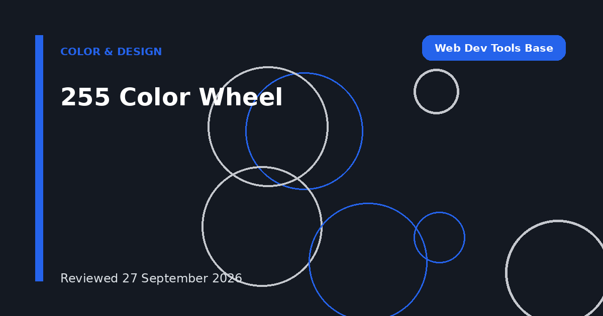 255 Color Wheel