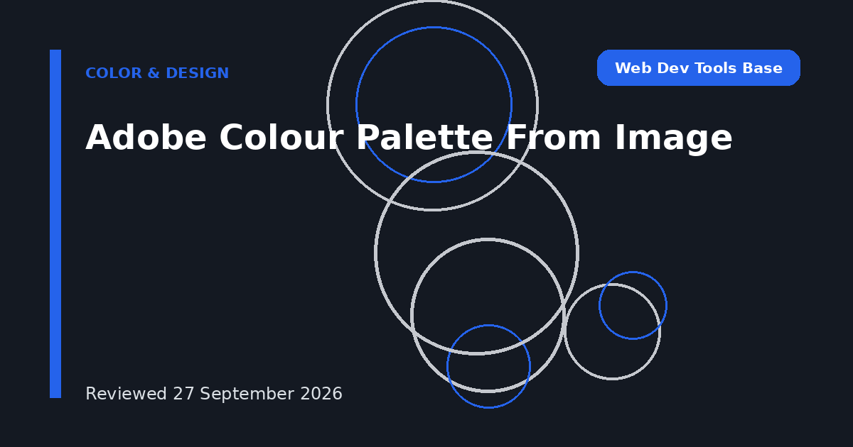 Adobe Colour Palette From Image
