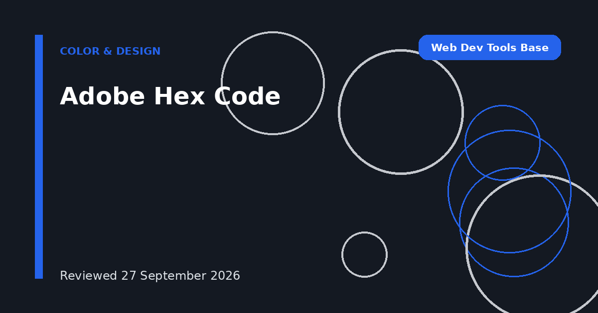 Adobe Hex Code
