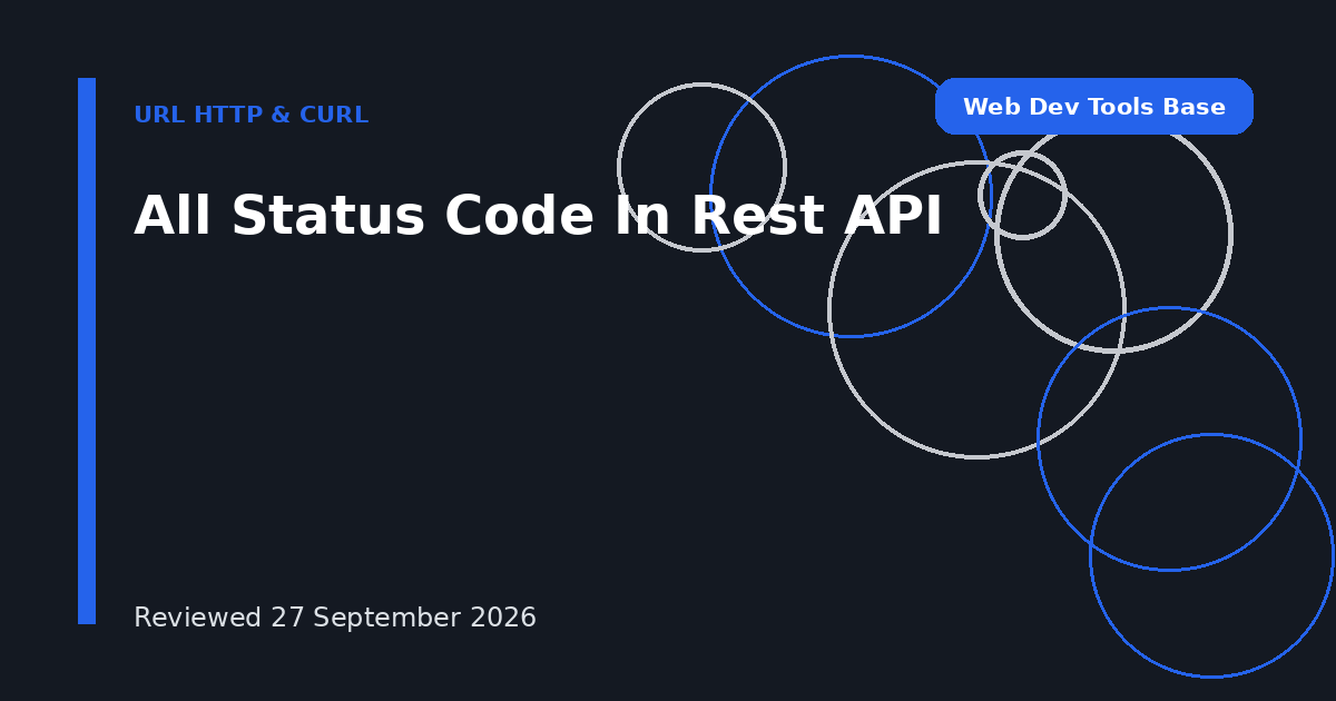 All Status Code In Rest API