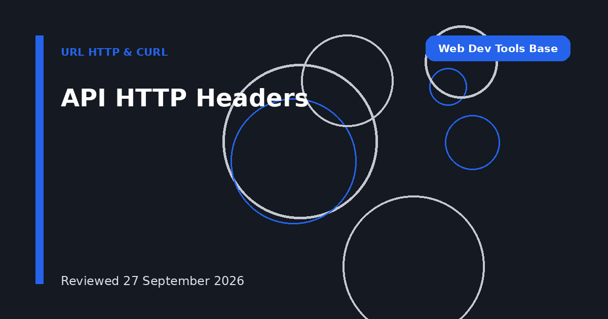 API HTTP Headers