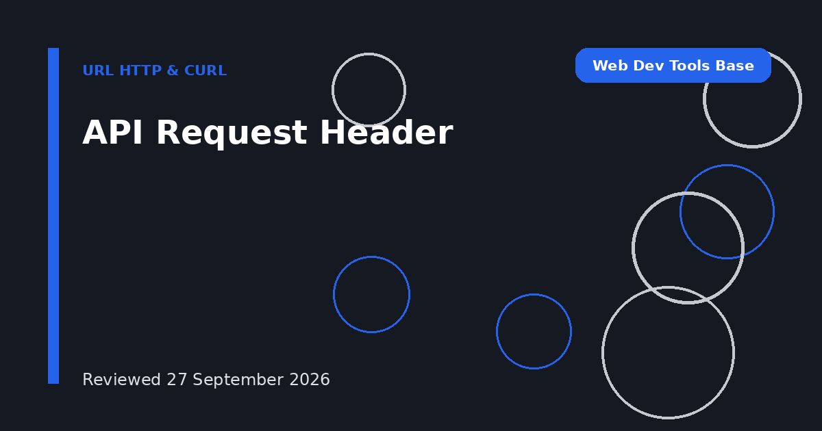 API Request Header