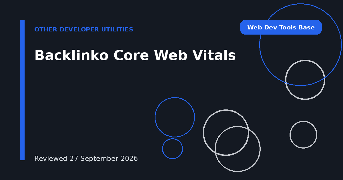 Backlinko Core Web Vitals