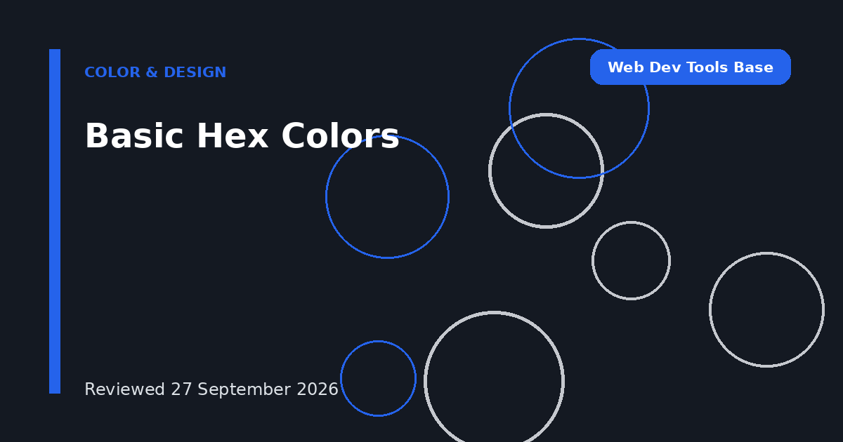 Basic Hex Colors