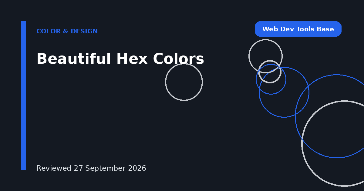 Beautiful Hex Colors