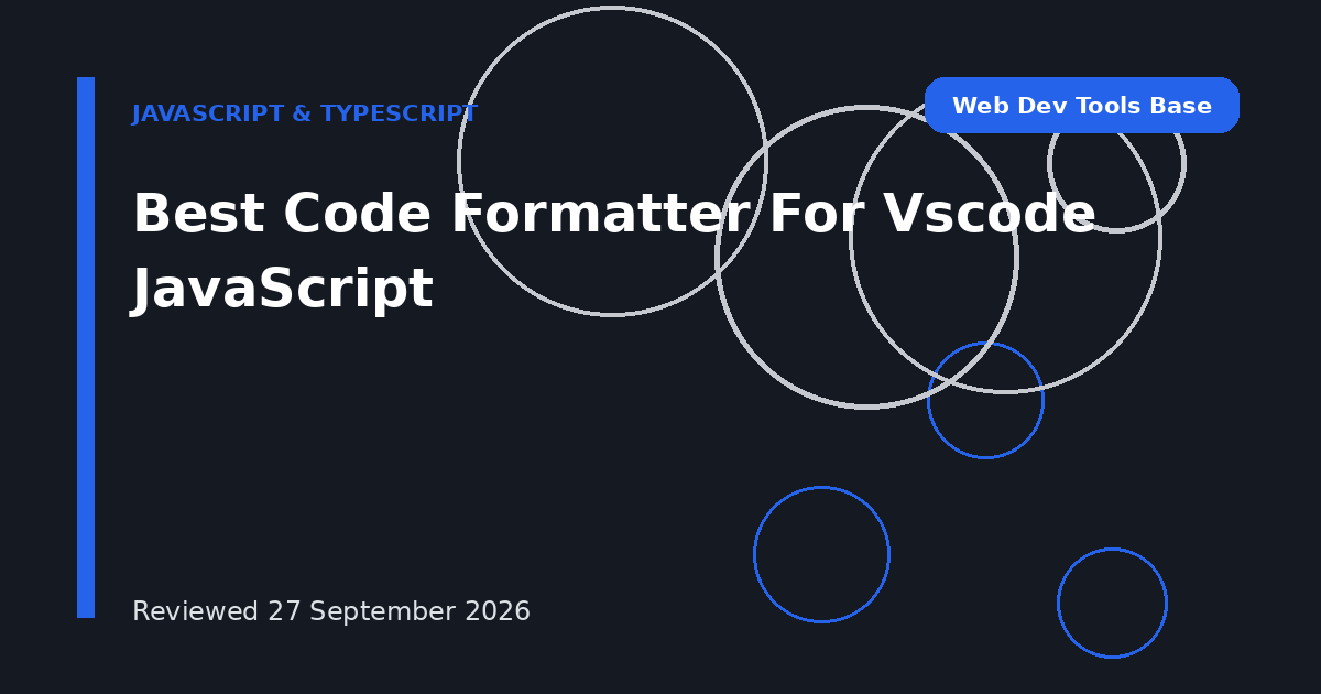Best Code Formatter For Vscode JavaScript