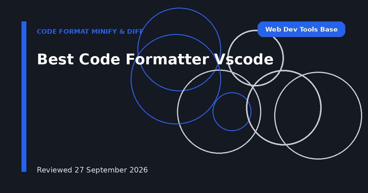 Best Code Formatter Vscode