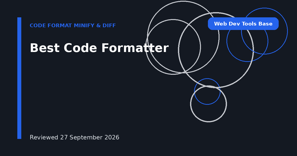 Best Code Formatter