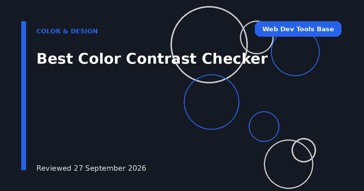 Best Color Contrast Checker