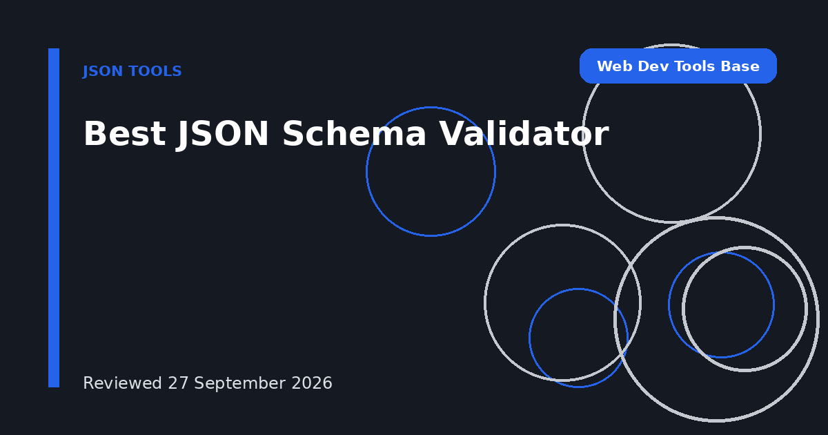 Best JSON Schema Validator
