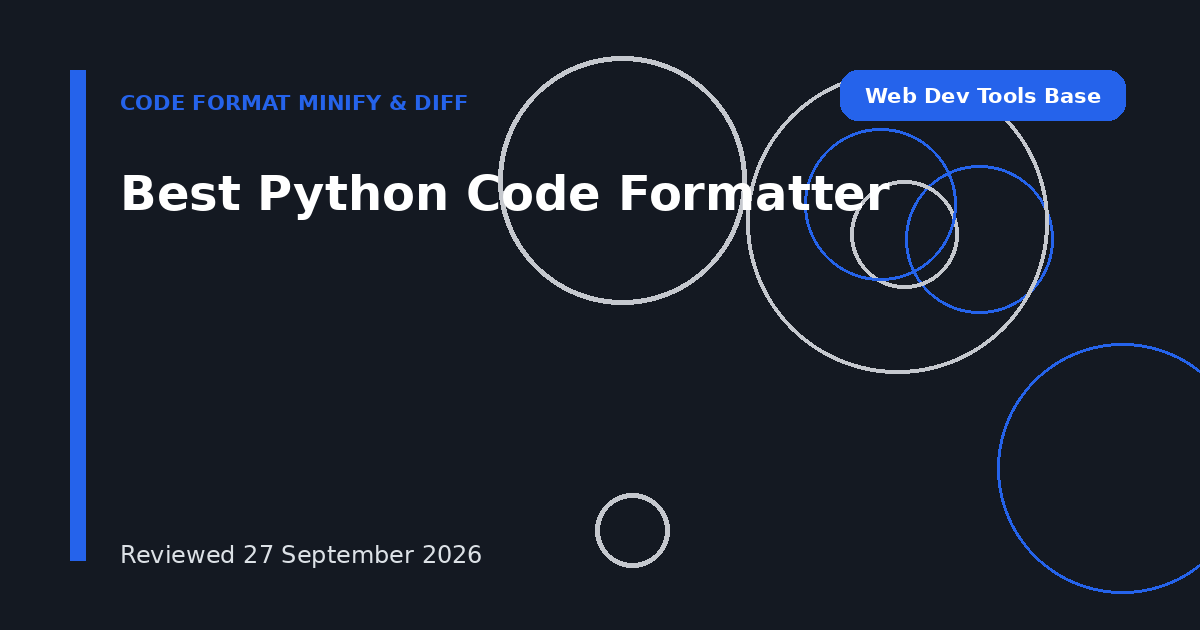 Best Python Code Formatter