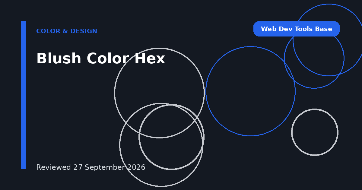 Blush Color Hex