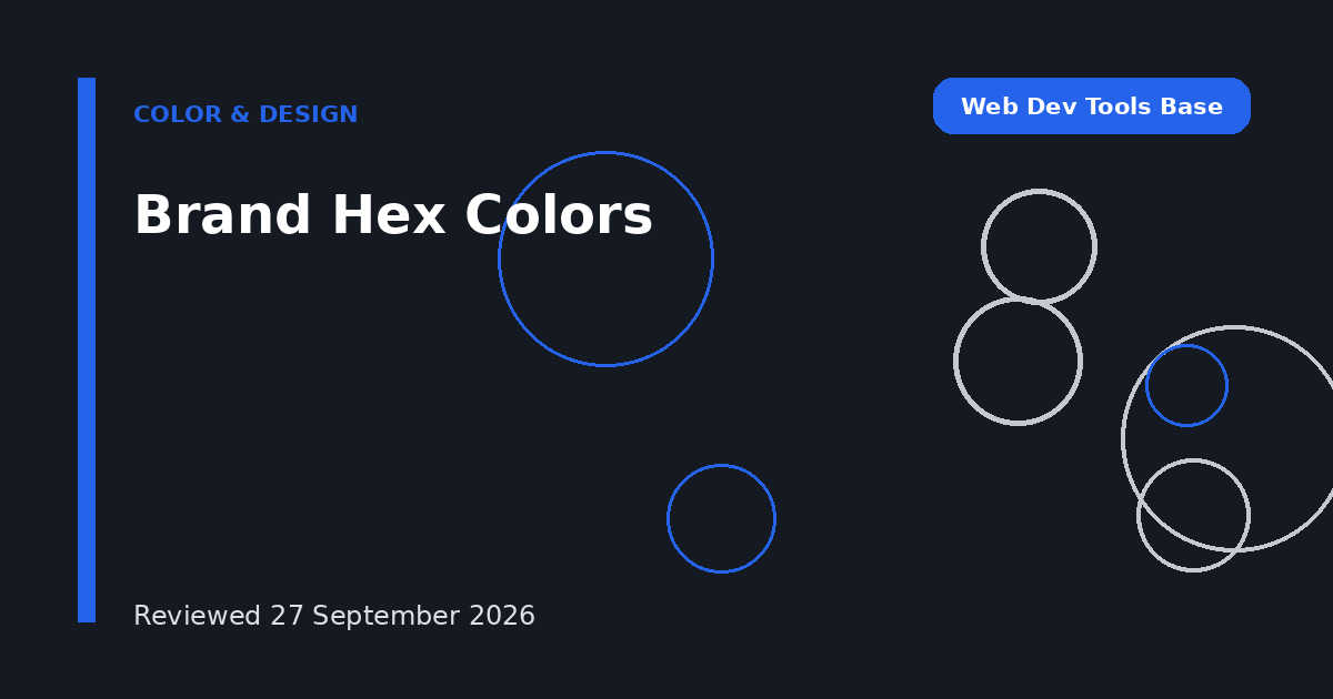 Brand Hex Colors
