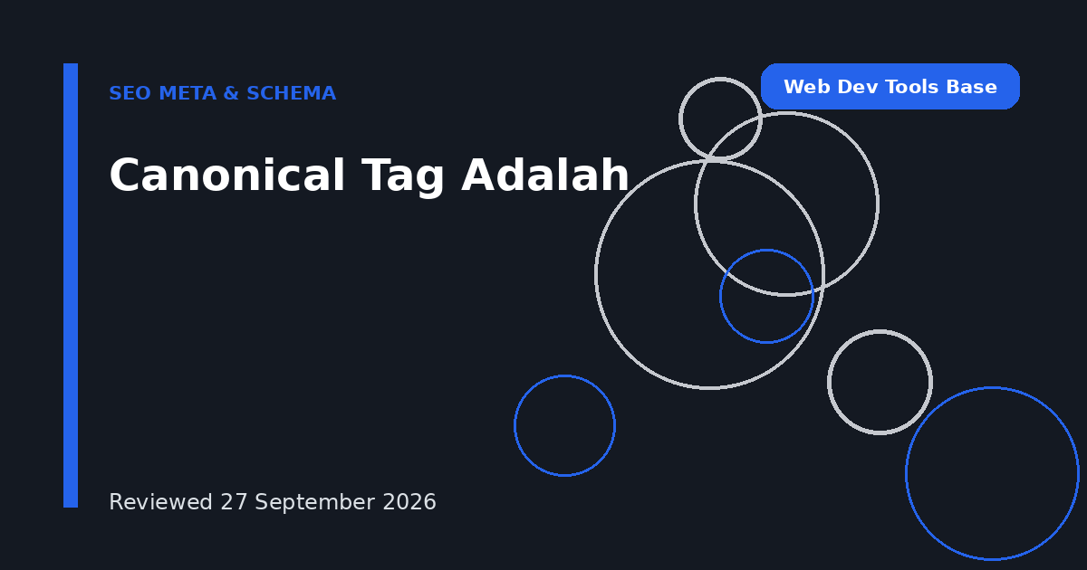 Canonical Tag Adalah