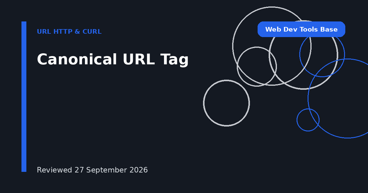 Canonical URL Tag