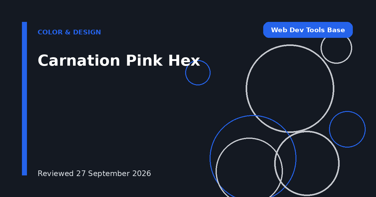 Carnation Pink Hex