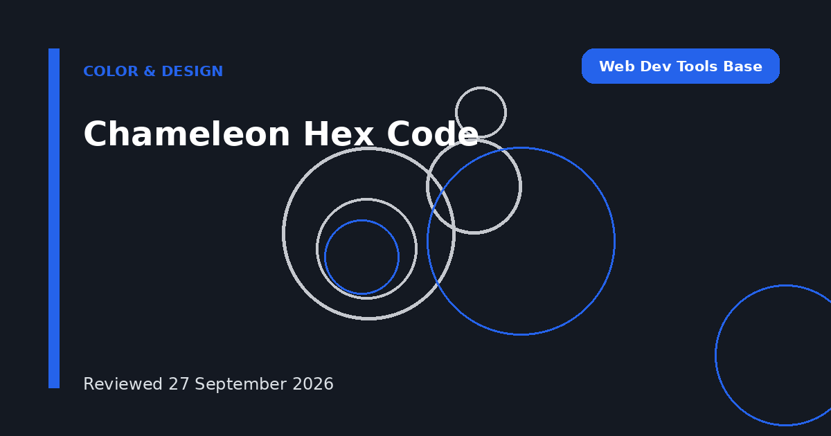 Chameleon Hex Code