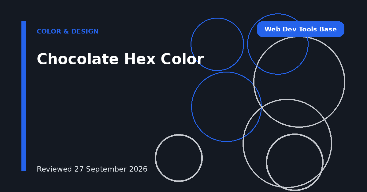 Chocolate Hex Color