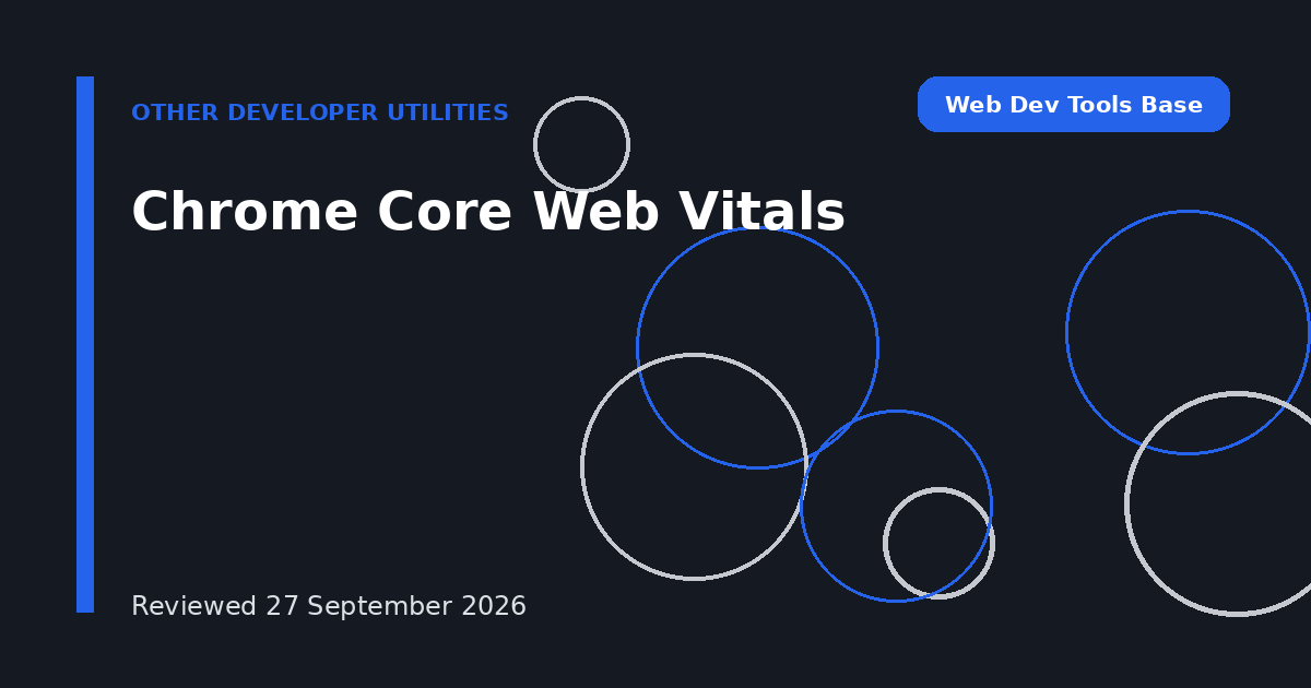 Chrome Core Web Vitals