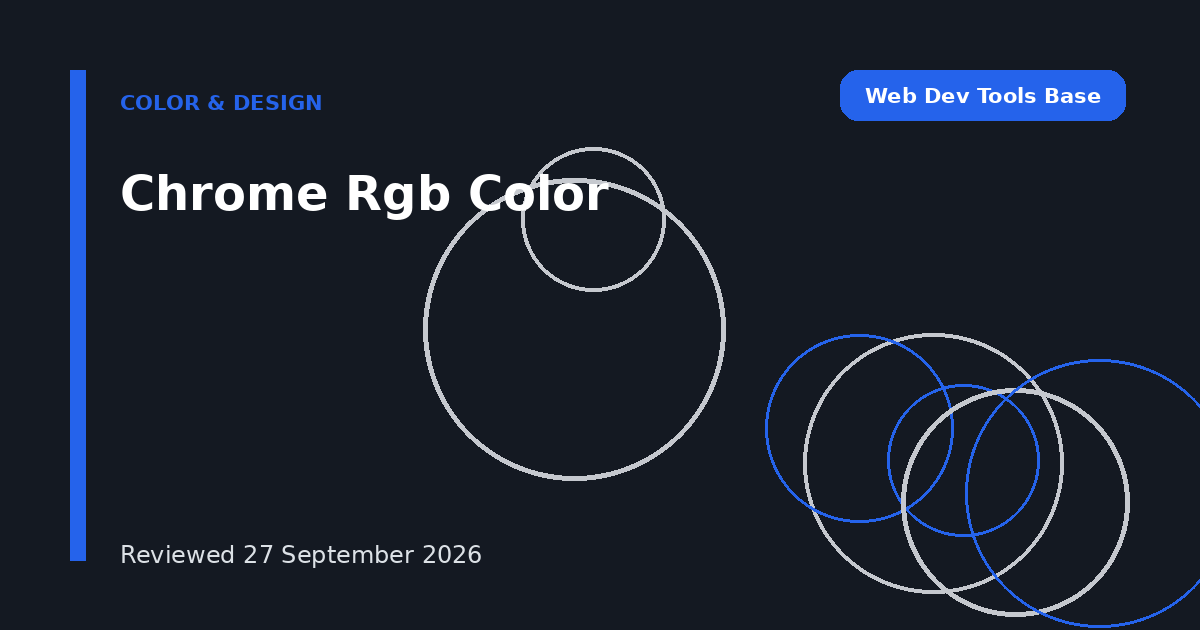 Chrome Rgb Color