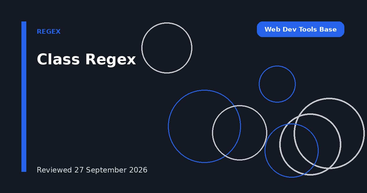 Class Regex