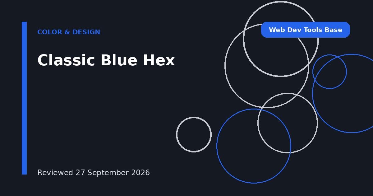 Classic Blue Hex