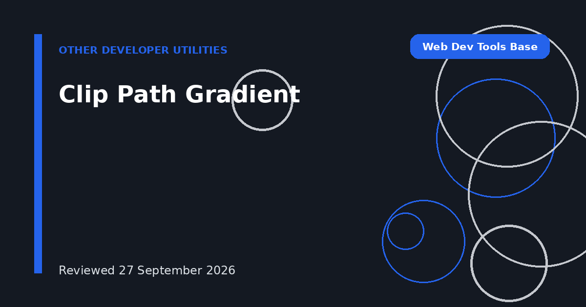 Clip Path Gradient