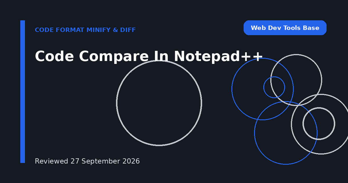 Code Compare In Notepad++