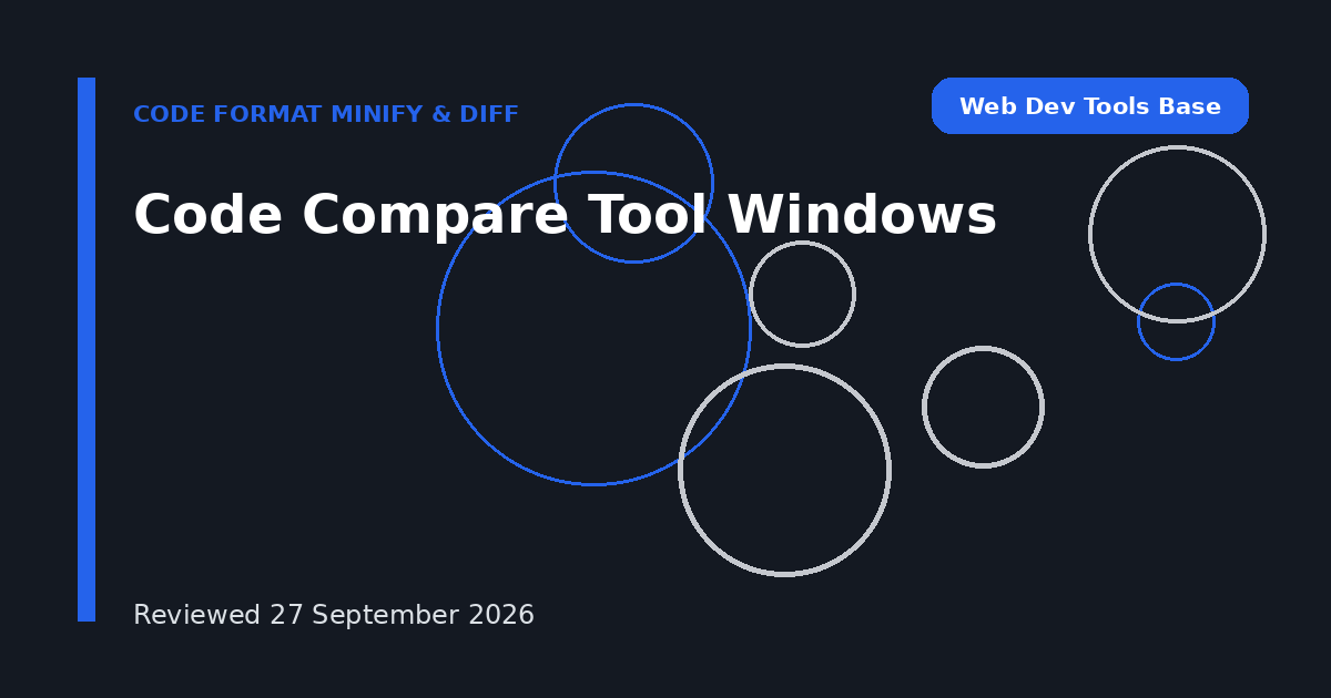 Code Compare Tool Windows