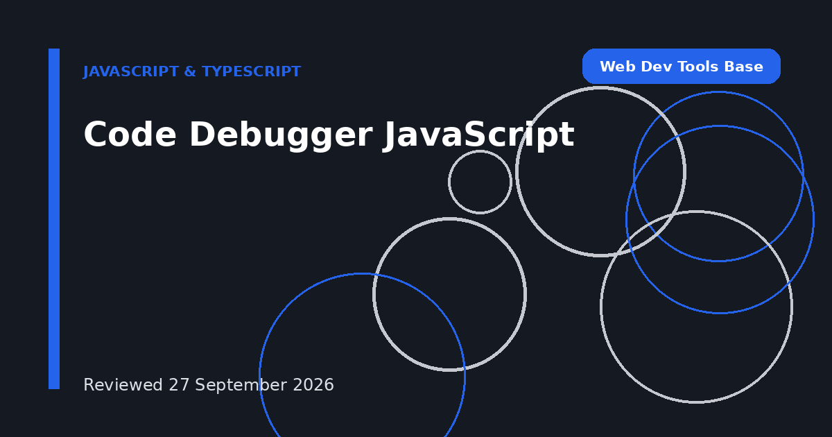 Code Debugger JavaScript