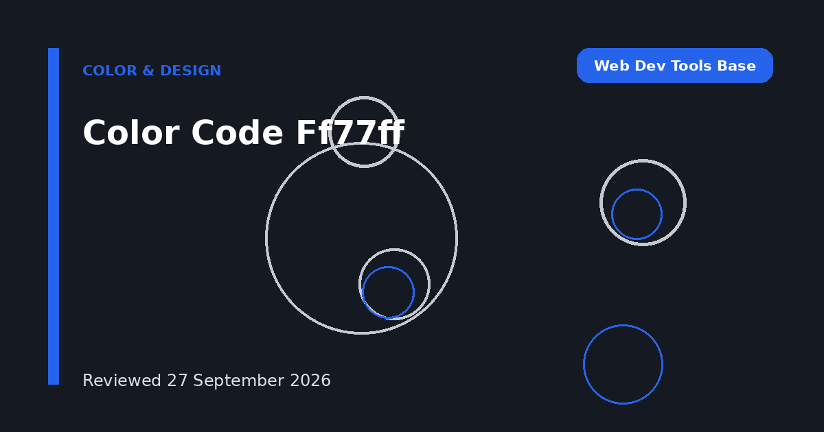 Color Code Ff77ff