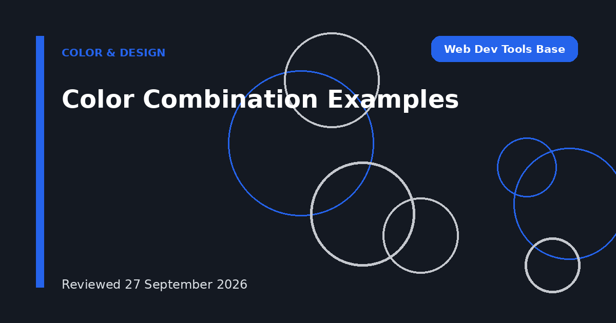 Color Combination Examples