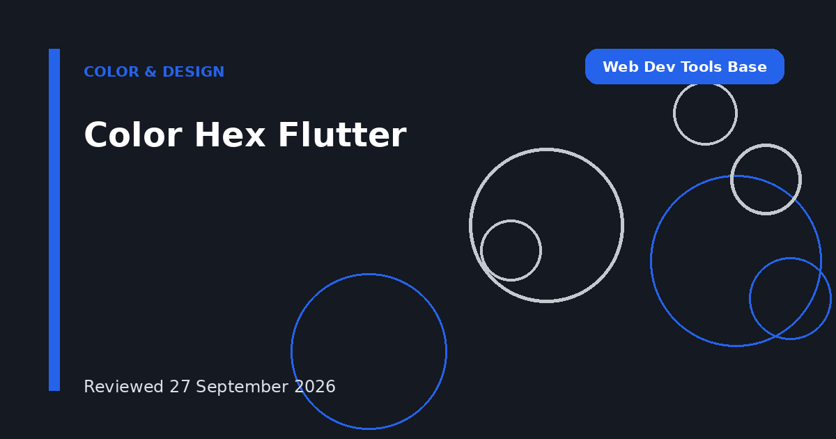Color Hex Flutter