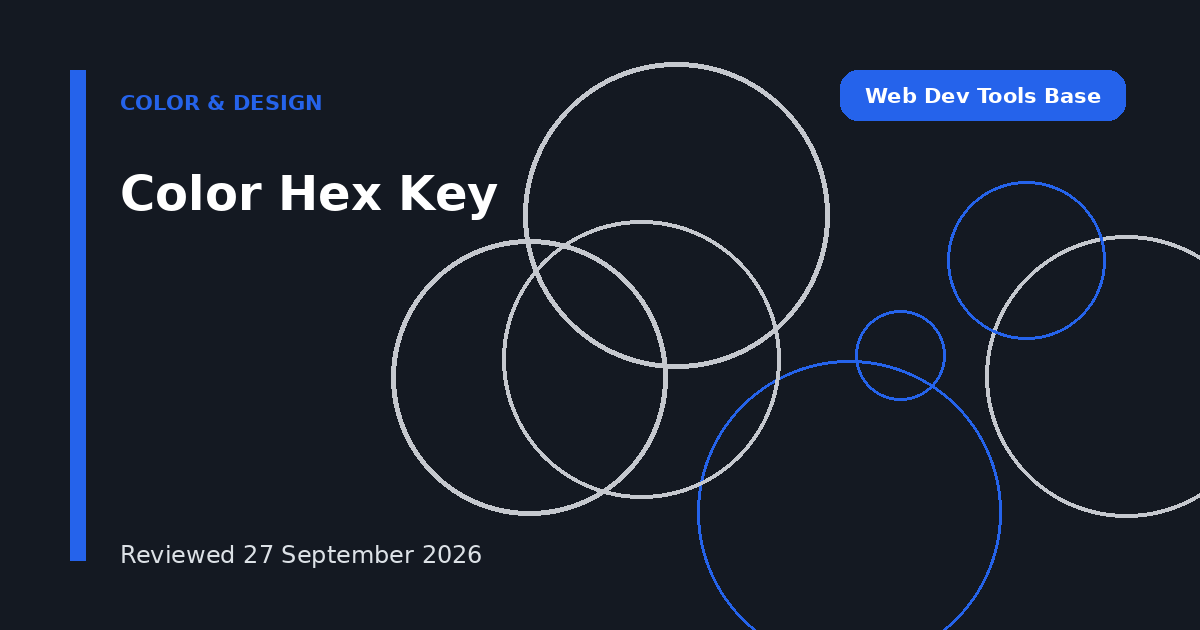 Color Hex Key