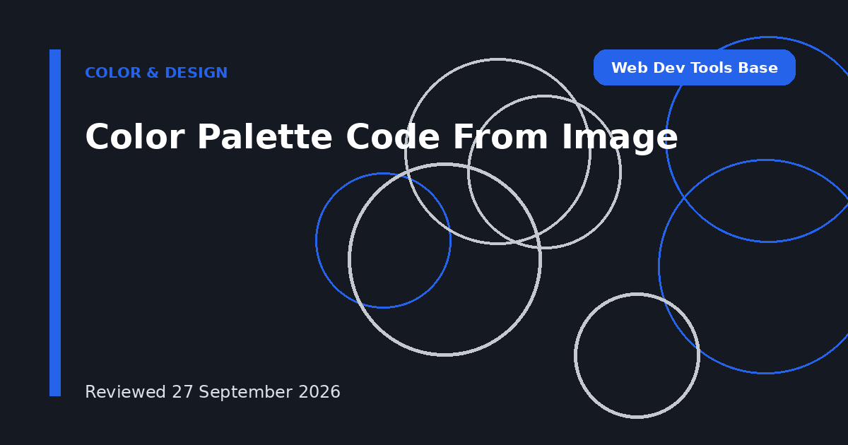 Color Palette Code From Image