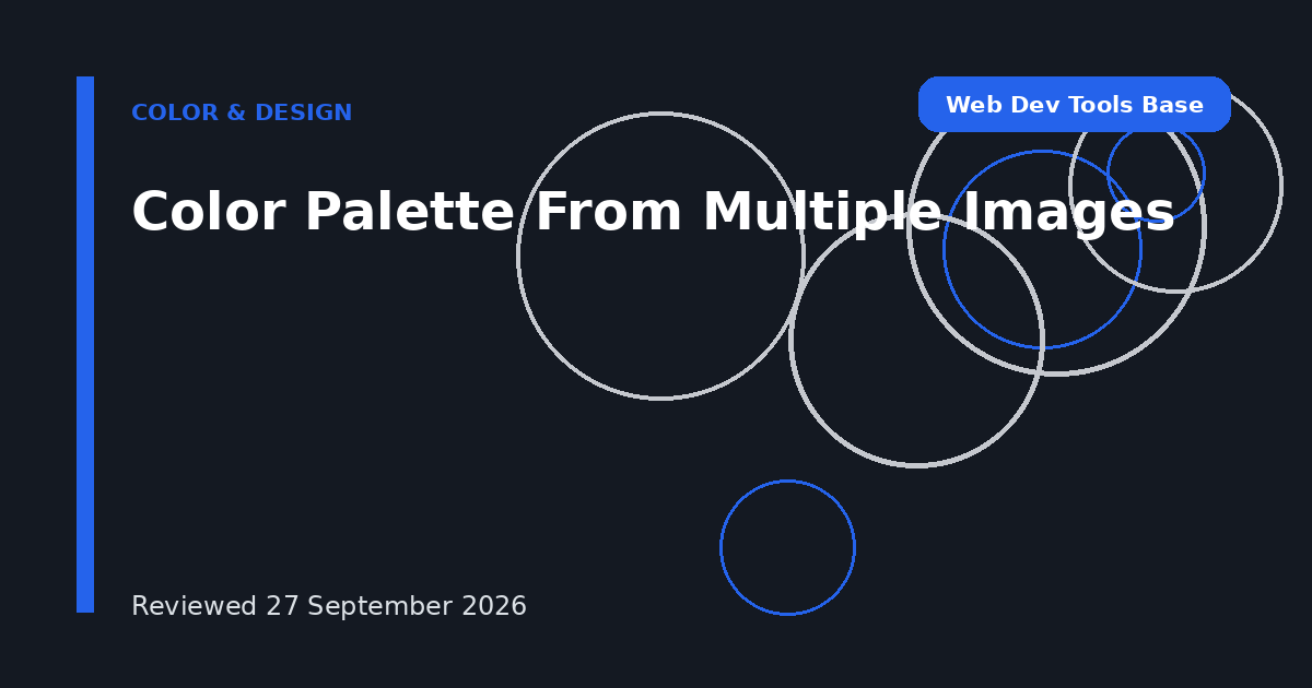 Color Palette From Multiple Images