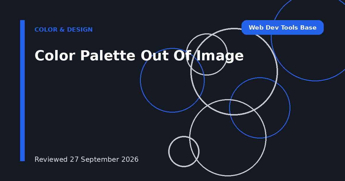 Color Palette Out Of Image