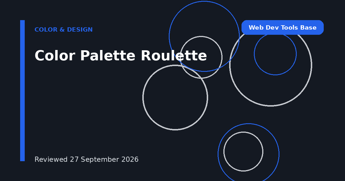 Color Palette Roulette