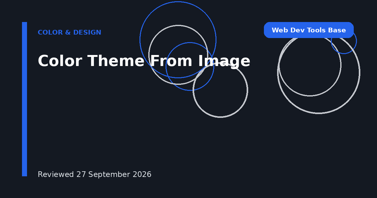 Color Theme From Image
