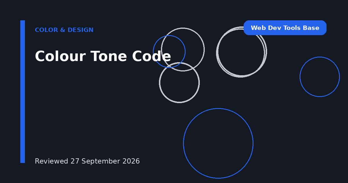 Colour Tone Code