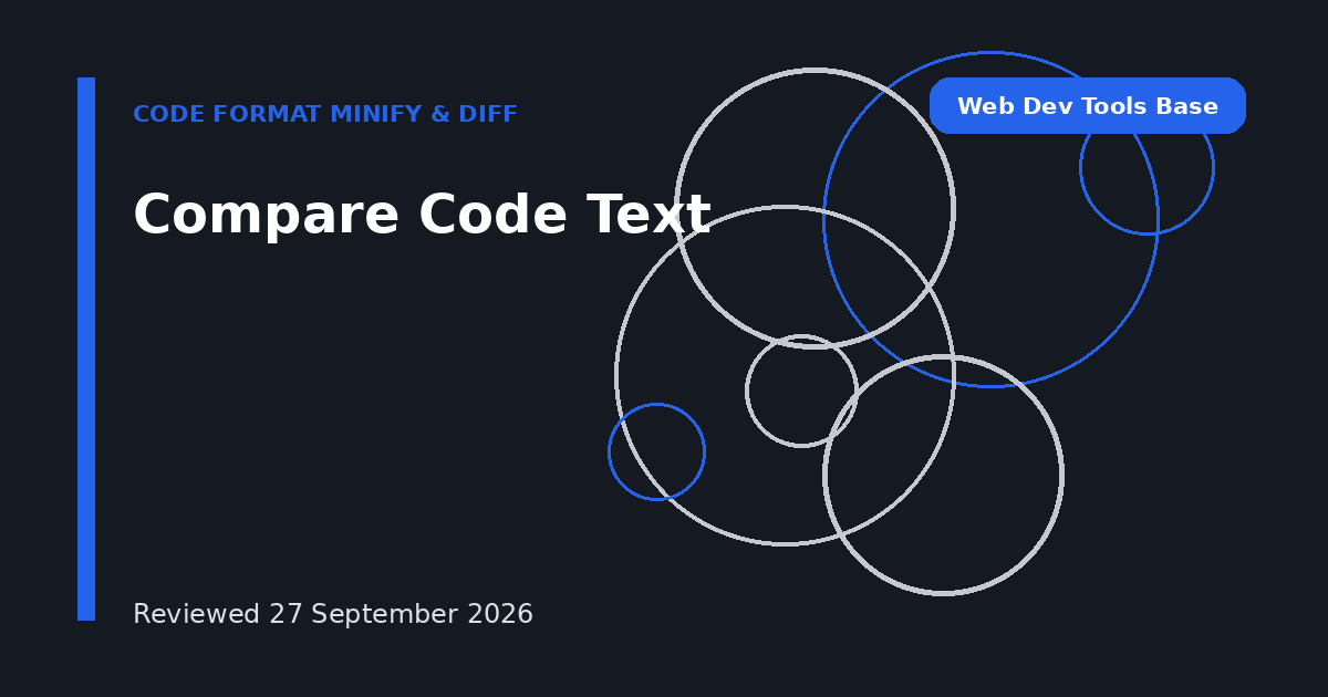Compare Code Text