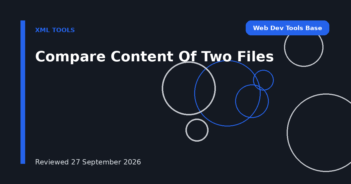 Compare Content Of Two Files
