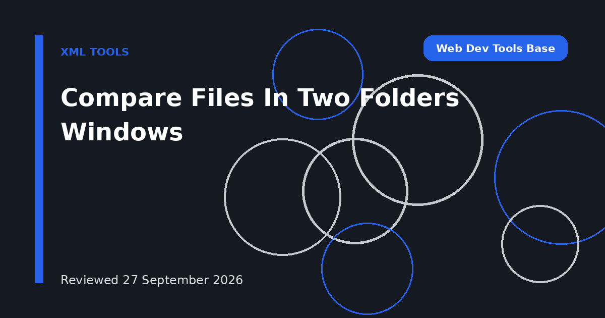 Compare Files In Two Folders Windows