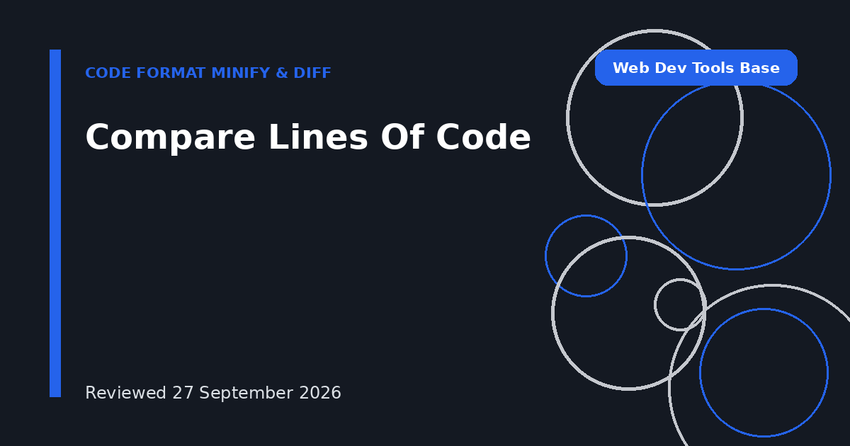 Compare Lines Of Code
