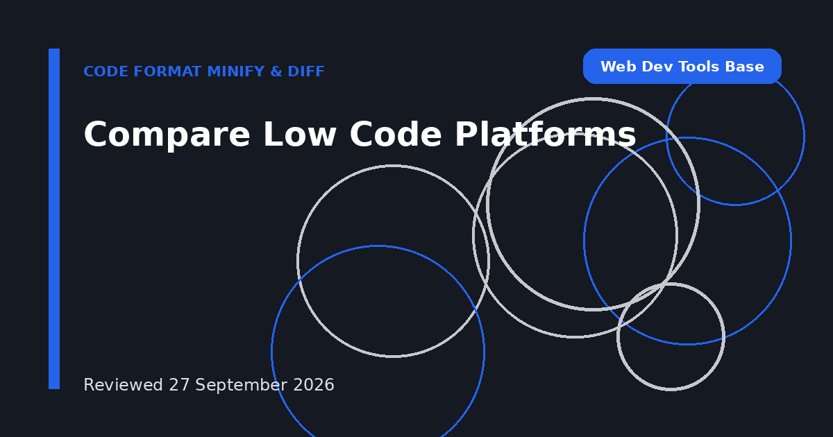 Compare Low Code Platforms
