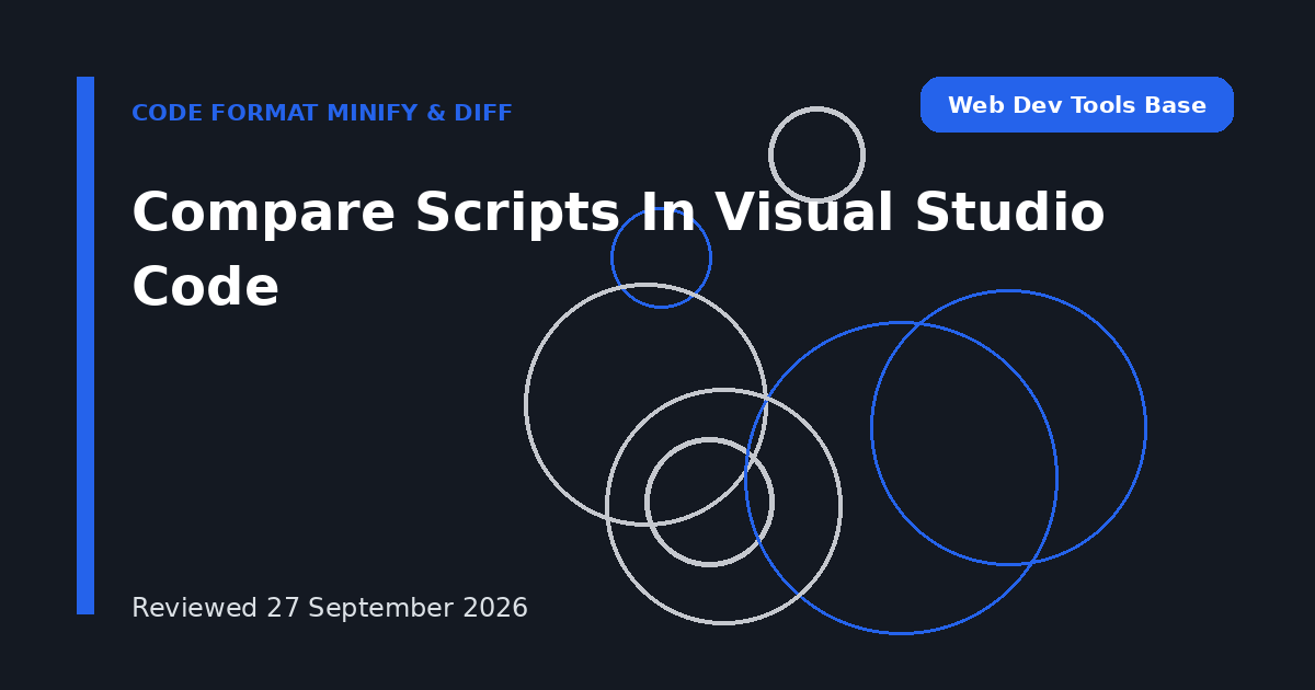 Compare Scripts In Visual Studio Code