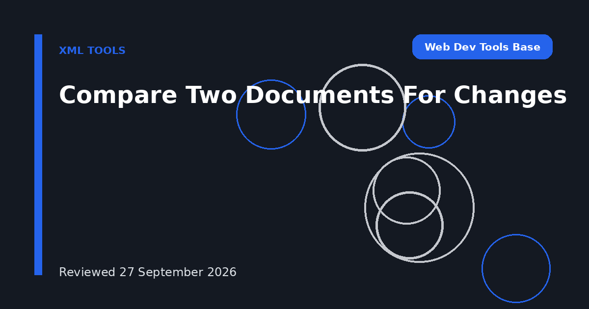 Compare Two Documents For Changes