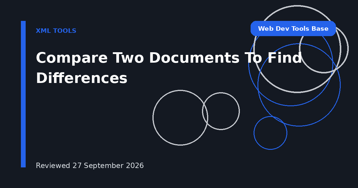 Compare Two Documents To Find Differences