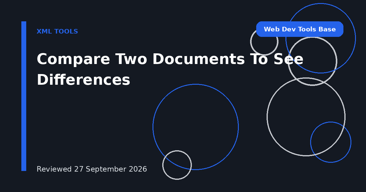 Compare Two Documents To See Differences